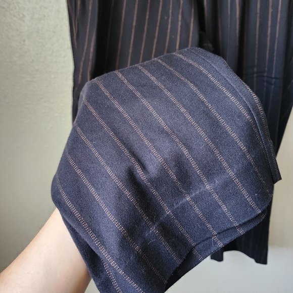 Torrid Stripe Pinstripe Slim Straight Trouser Elastic Waistband Pants Size 1x - Picture 5 of 8